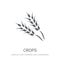 Crops icon. Trendy Crops logo concept on white background from A