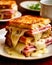 Croque Monsieur is a classic French grilled sandwich