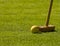 Croquet Mallet and Yellow Ball