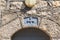 Cross above the door to the residential building in the Greek Orthodox Monastery of the Transfiguration located on Mount Tavor