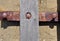 Cross Abstract: Rusted Metal and Wood