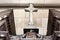 Cross, altar of the Last Supper in Zagreb cathedral