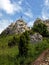 The cross on the background of clear sky at the top Biaklo (or M