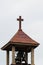 Cross on church belfry