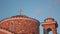 Cross on church roof against blue cloudless sky, architecture, religion, prayer