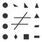 cross corners icon. Detailed set of geometric figure. Premium graphic design. One of the collection icons for websites, web design