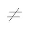 Cross corners icon. Geometric figure Element for mobile concept and web apps. Thin line icon for website design and development,