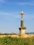 Cross in cornfield