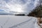 The cross-country journey to a snowy field.