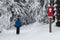Cross Country Ski Runner - Motion Blur