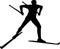 Cross country skier silhouette