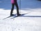 Cross country skiing, close-up