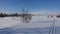 Cross country track on Are Valadalen plateau in Jamtland in Sweden