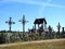 Cross in Cross hill near Siauliai town, Lithuania