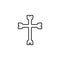 cross, day of the dead, mexico icon. Element of day the Dead in Mexico line icon. Thin line icon for website design and