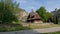 Cross Exaltation Church against of mediaeval fortress, Kamianets-Podilskyi, Ukraine