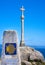 Cross in finisterre end of Saint James Way in Spain