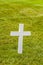 Cross on a grave at Arlington National Cemeterey