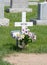 Cross grave marker for mother