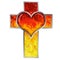 Cross with heart