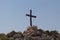 Cross on the hill near Agios Epiphanios church in Ayia Napa, Cyprus