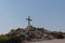 Cross on the hill near Agios Epiphanios church in Ayia Napa, Cyprus