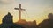 Cross on Jesus Christ grave