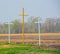 Through the Cross,  Jesus has brought us Salvation. We are saved and have Eternal Life in Heaven. These crosses are in Mississippi