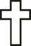 Cross jesus outline