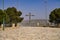 Cross at La Virgen del Buen Suceso Sanctuary in Cieza in Murcia region, Spain