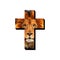 The cross and the lion. Christian symbols.