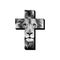 The cross and the lion. Christian symbols.