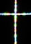 Cross made with several light colors