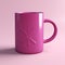 Cross Magenta 3d Printed Mug With Grainy Finish