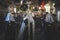 Cross Man carrying the cross guide in a procession at the holy week in Marbella