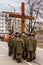 Cross march marking the Veneration of the Cross Sunday in Uzhgorod, Ukraine