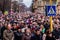 Cross march marking the Veneration of the Cross Sunday in Uzhgorod, Ukraine