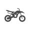 Cross motorcycle or motorbike glyph icon