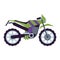 Cross motorcycle style vehicle icon