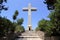 Cross on the mount Filerimos, Greece, Rhodes