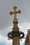 Cross outside the Cathedral of Santa Maria del Fiore, Florence, Italy