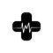 cross and palpitations icon. Element of medical instruments icons. Premium quality graphic design icon. Signs, outline symbols col