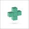 Cross plus medical logo icon design template elements