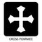 Cross Pommee icon illustration