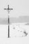 Cross in snow