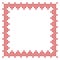 Cross stitch border frame pattern, perfect for Christmas banner design