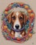 Cross Stitch of a Dog