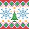 Cross Stitch Embroidery Christmas design for seamless pattern texture