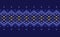 Cross stitch ethnic pattern, Vector Knitted crochet background, Purple and yellow pattern zigzag