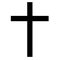 Cross symbol with  white background.